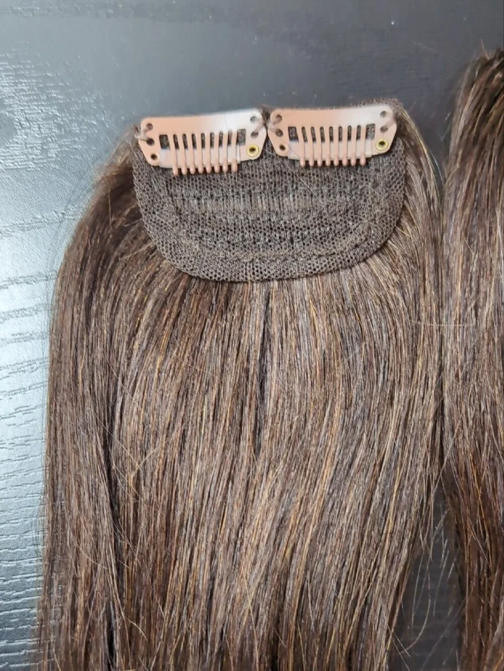 10 In 2 Piece Clip In Short Hair Extensions For Volume Dark Brown